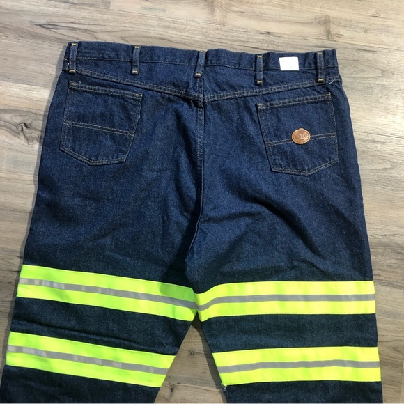 Kap Hi Vis Reflective Work Jeans, Size: 44x37 - Picture 4 of 7